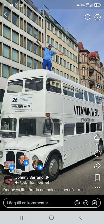 Mobil Reklampelare Äkta Londonbuss