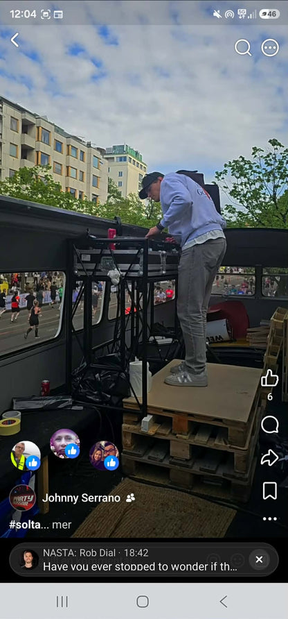 Mobil Reklampelare Äkta Londonbuss